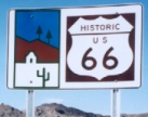 Panneau Route 66 en Arizona